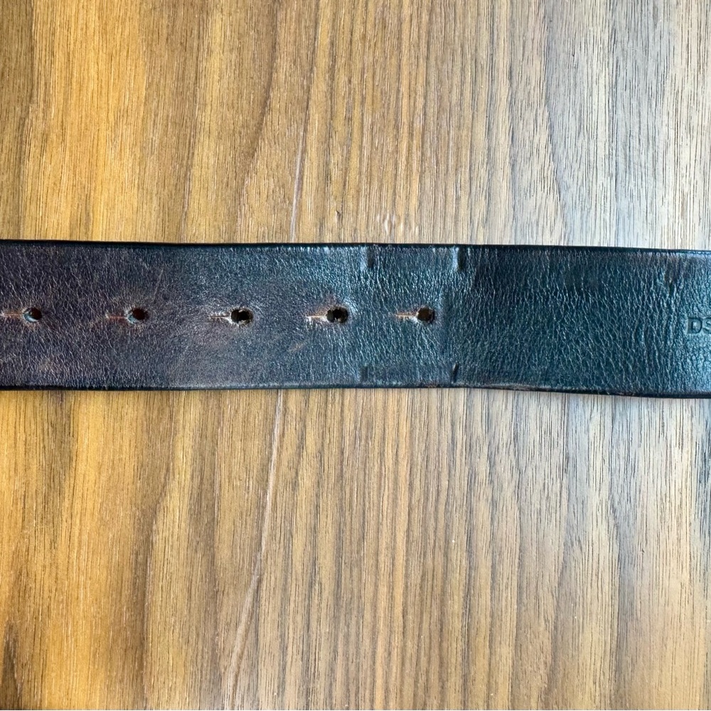 DSQUARED2 Brown Leather Belt with Bear Buckle. - Picture 4 of 5